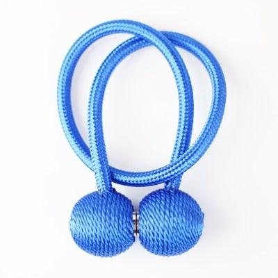 Magnetic Curtain Tieback High Quality Holder Hook Buckle Clip Curtain Tieback Polyester Decorative Home Accessories European Style Decorative Curtain Drape Tie With Strong Magnetic For Home And Office Decoration 49cm