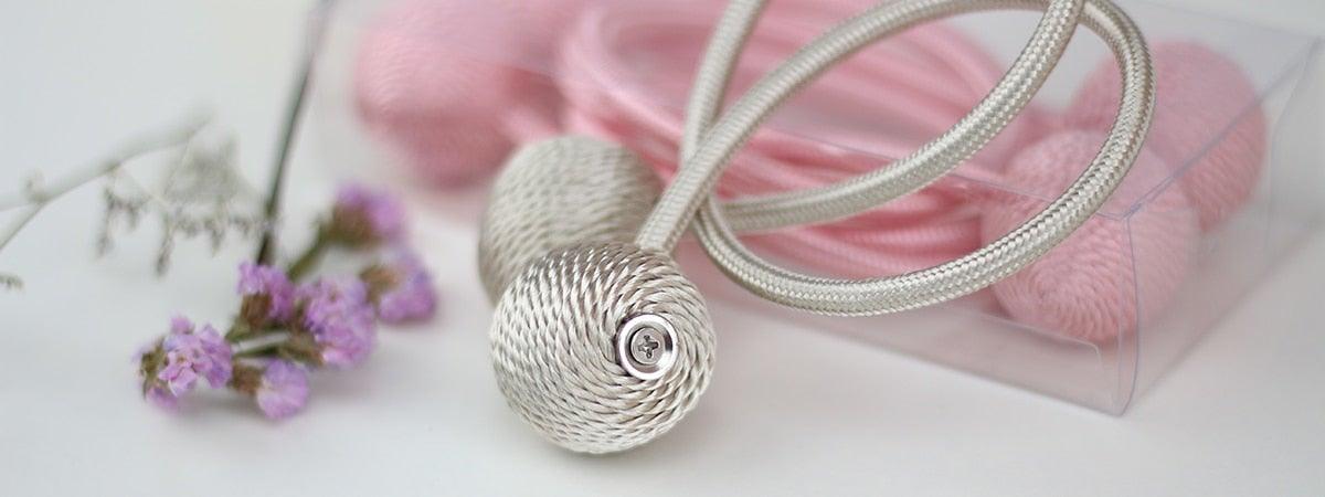 Magnetic Curtain Tieback High Quality Holder Hook Buckle Clip Curtain Tieback Polyester Decorative Home Accessories European Style Decorative Curtain Drape Tie With Strong Magnetic For Home And Office Decoration 49cm