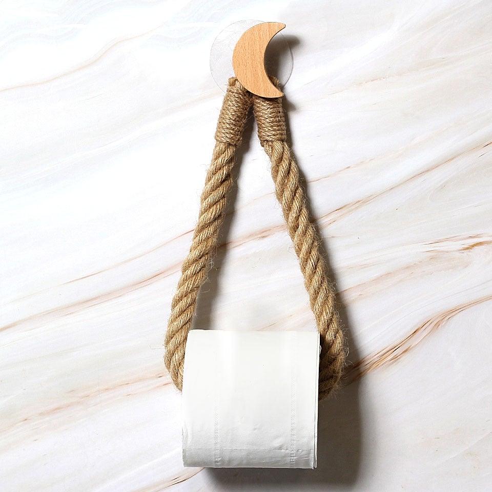 Many Styles Kitchen Roll Napkin Holders Towel Dispenser Accessory Hanging Rope Wooden Toilet Paper Holder For Bathroom Decor Home Toilet Roll Holder Creative Wood Roll Holder Country House Toilet Paper Holder Toilet Bathroom