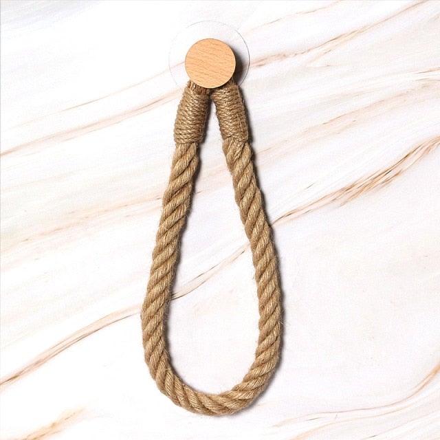 Many Styles Kitchen Roll Napkin Holders Towel Dispenser Accessory Hanging Rope Wooden Toilet Paper Holder For Bathroom Decor Home Toilet Roll Holder Creative Wood Roll Holder Country House Toilet Paper Holder Toilet Bathroom