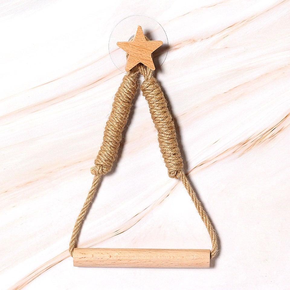 Many Styles Kitchen Roll Napkin Holders Towel Dispenser Accessory Hanging Rope Wooden Toilet Paper Holder For Bathroom Decor Home Toilet Roll Holder Creative Wood Roll Holder Country House Toilet Paper Holder Toilet Bathroom