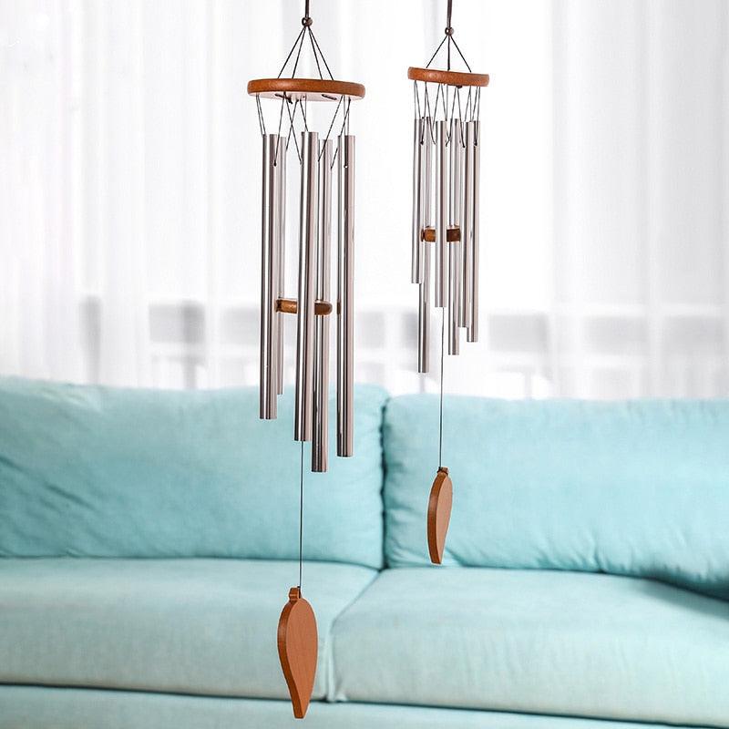 Memorial Wind Chimes for Outside Deep Tone Antique Outdoor Sympathy Wind-Chime Resonant 6 Tubes Wind Chime Bells Wind Hanging Living  Elegant Chime Home Decor Gift Car Outdoor Yard Garden Metal Wind Music