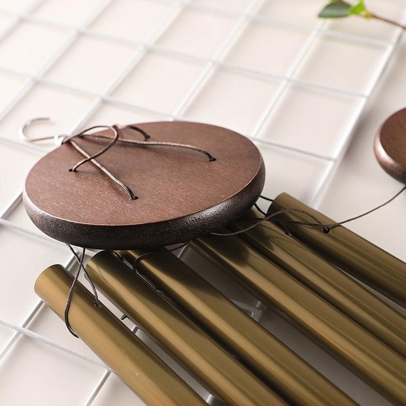 Memorial Wind Chimes for Outside Deep Tone Antique Outdoor Sympathy Wind-Chime Resonant 6 Tubes Wind Chime Bells Wind Hanging Living  Elegant Chime Home Decor Gift Car Outdoor Yard Garden Metal Wind Music