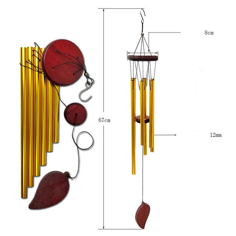 Memorial Wind Chimes for Outside Deep Tone Antique Outdoor Sympathy Wind-Chime Resonant 6 Tubes Wind Chime Bells Wind Hanging Living  Elegant Chime Home Decor Gift Car Outdoor Yard Garden Metal Wind Music