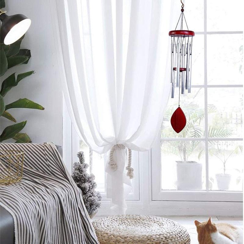 Memorial Wind Chimes for Outside Deep Tone Antique Outdoor Sympathy Wind-Chime Resonant 6 Tubes Wind Chime Bells Wind Hanging Living  Elegant Chime Home Decor Gift Car Outdoor Yard Garden Metal Wind Music