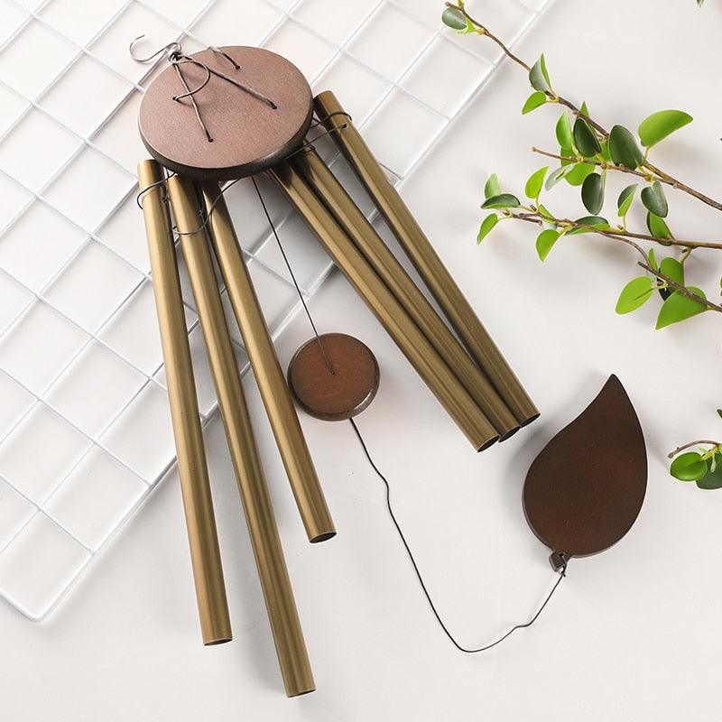 Memorial Wind Chimes for Outside Deep Tone Antique Outdoor Sympathy Wind-Chime Resonant 6 Tubes Wind Chime Bells Wind Hanging Living  Elegant Chime Home Decor Gift Car Outdoor Yard Garden Metal Wind Music