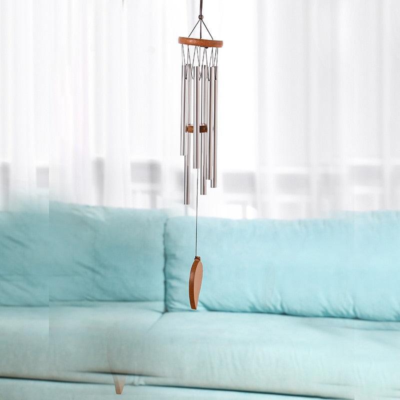 Memorial Wind Chimes for Outside Deep Tone Antique Outdoor Sympathy Wind-Chime Resonant 6 Tubes Wind Chime Bells Wind Hanging Living  Elegant Chime Home Decor Gift Car Outdoor Yard Garden Metal Wind Music