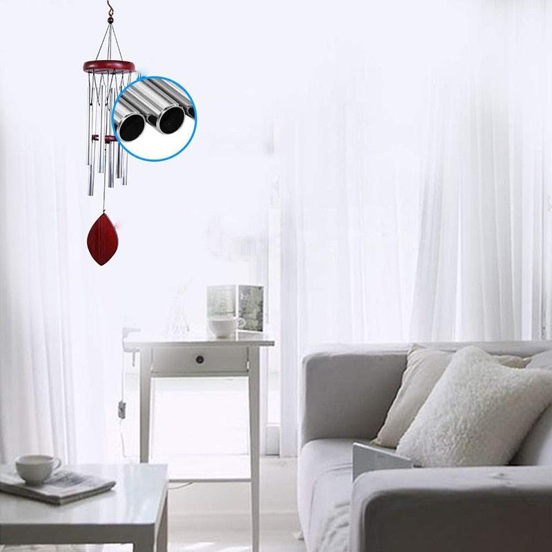 Memorial Wind Chimes for Outside Deep Tone Antique Outdoor Sympathy Wind-Chime Resonant 6 Tubes Wind Chime Bells Wind Hanging Living  Elegant Chime Home Decor Gift Car Outdoor Yard Garden Metal Wind Music