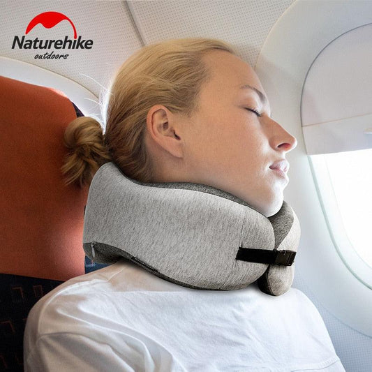 Memory Cotton Neck Pillow Cervical Vertebra Travel Portable Noon Break Aircraft Neck Pillow For Traveling Upgraded Travel Neck Pillow for Airplane Pure Memory Foam Travel Pillow for Flight Headrest U Type Of Pillow Sleep Camping Pillow