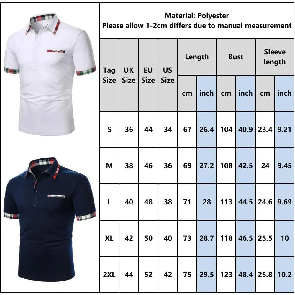 Men Polo Shirt Summer New Fashion Classic Casual Tops Short Sleeves Cotton High Quality Modern Collar Men Slim Polo Mens Shirts Polo Shirts for Men's Golf Shirts for Men Short Sleeve Patchwork Shirt Summer Sport Tops Gym Shirts