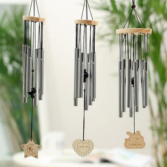 Metal Wind-chimes Outdoor Antique Resonant 8 Tubes Wind Chime Bells Hanging Decoration Living Bed Home Decor Gift Car Outdoor Bell Hanging Decor Wind-chime For Garden Patio Porch Balcony & Gift Yard
