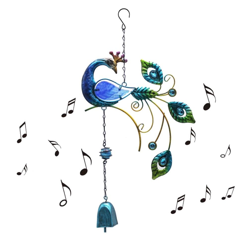 Mobile Hanging Wind Chimes Yard Garden Beauty Peacock Design Large Hanging Home Decor Pendant Outdoor Ornament For Home Garden Decoration Room Decor