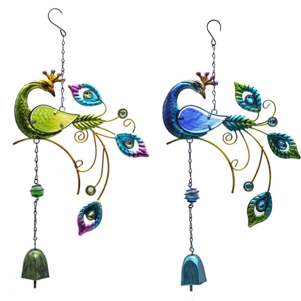 Mobile Hanging Wind Chimes Yard Garden Beauty Peacock Design Large Hanging Home Decor Pendant Outdoor Ornament For Home Garden Decoration Room Decor