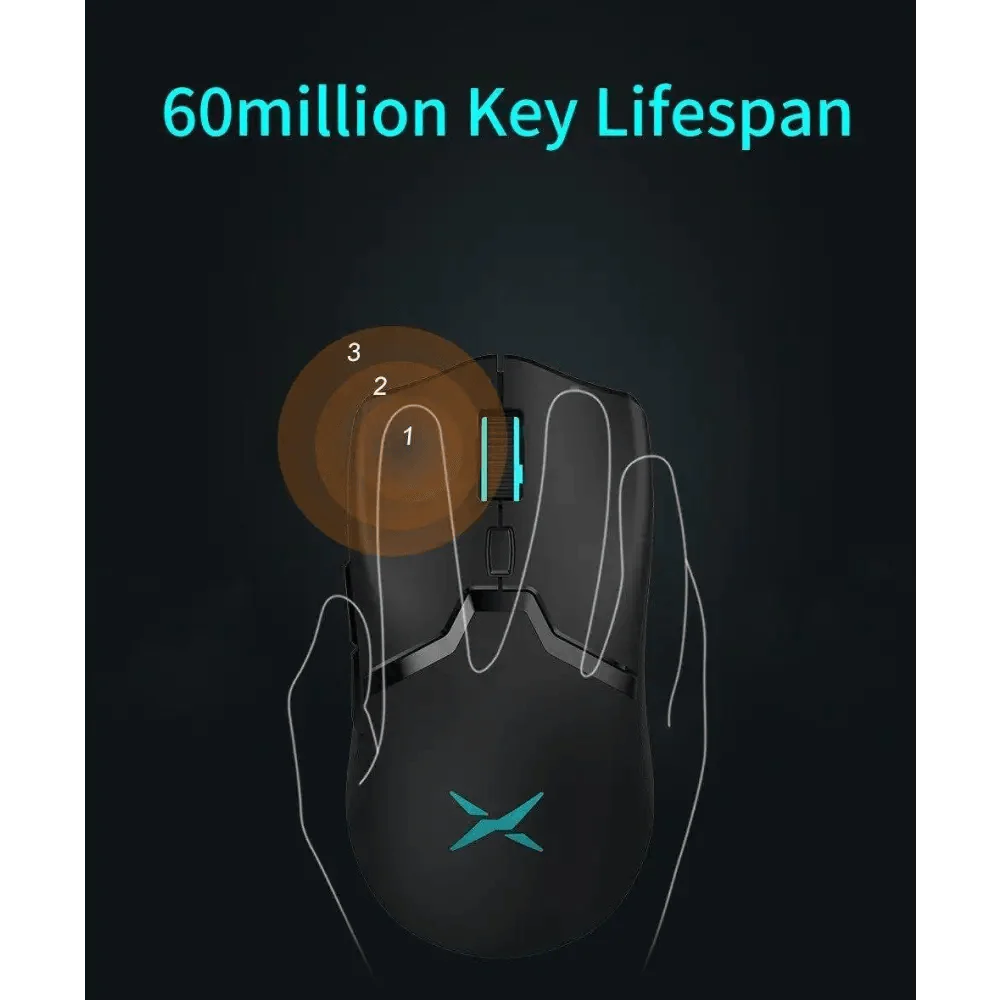 Modern 2.4Ghz Wireless Wired Gaming Mouse Modern 1600 DPI Lightweight Design Soft Ergonomic Mice