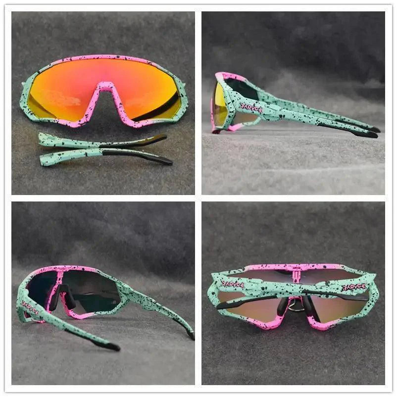 Modern Black Bike Glasses Sports Running Eyewear Fishing Polarized Glasses For Men And Women Cool Unisex Cycling UV400 Glasses For Running