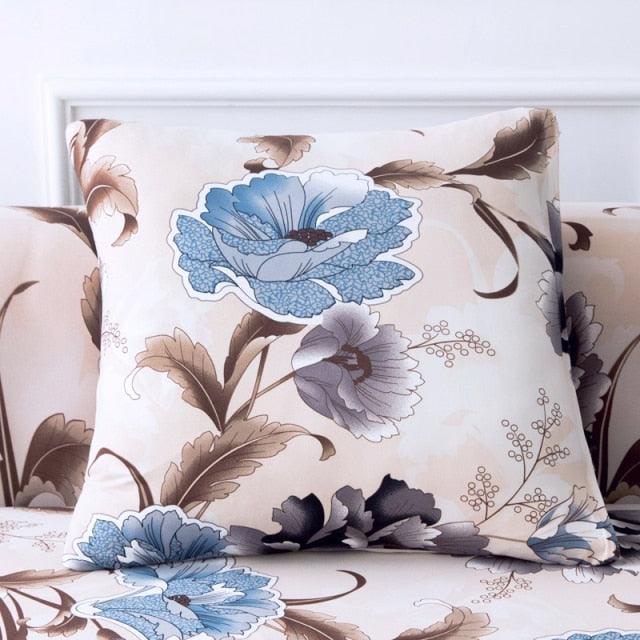 Modern Floral Pillow Cover Matching Sofa Pillowcases Decorative Cushion Covers For Couch Sofa Home Office Throw Pillow Covers Modern Pretty White Floral Hand Couch Sofa Decorative Pillow Cases Cushion Home Decor 2 pieces 45*45cm
