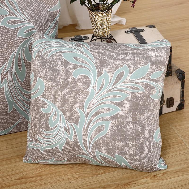 Modern Floral Pillow Cover Matching Sofa Pillowcases Decorative Cushion Covers For Couch Sofa Home Office Throw Pillow Covers Modern Pretty White Floral Hand Couch Sofa Decorative Pillow Cases Cushion Home Decor 2 pieces 45*45cm