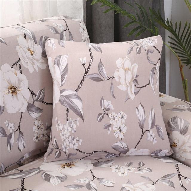 Modern Floral Pillow Cover Matching Sofa Pillowcases Decorative Cushion Covers For Couch Sofa Home Office Throw Pillow Covers Modern Pretty White Floral Hand Couch Sofa Decorative Pillow Cases Cushion Home Decor 2 pieces 45*45cm