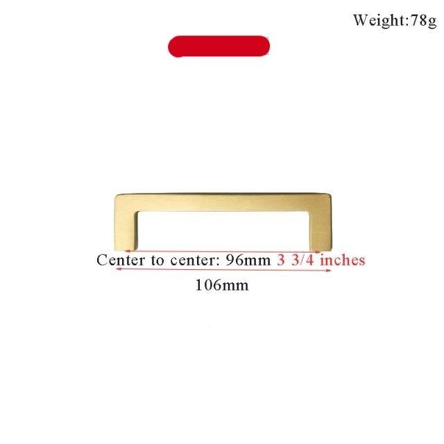 Modern Gold Knob Pure Copper Kitchen Cabinet Handles Cupboard Door Pulls Drawer Knobs Brass Furniture Handle Hardware Drawer Pulls Cupboard Knob For Kitchen Furniture Hardware