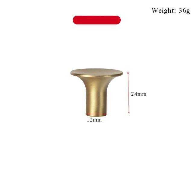 Modern Gold Knob Pure Copper Kitchen Cabinet Handles Cupboard Door Pulls Drawer Knobs Brass Furniture Handle Hardware Drawer Pulls Cupboard Knob For Kitchen Furniture Hardware