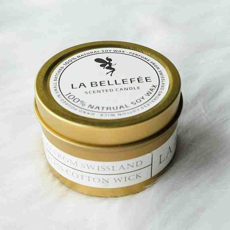 Natural Soy Wax Scented Tin Candle Aromatherapy Candles Scented Candles Gift Set for Women Soy Candle Portable Travel Tin Candles For Stress Relief Wedding Gift Festival Party Home Decoration Scented Soy Candles