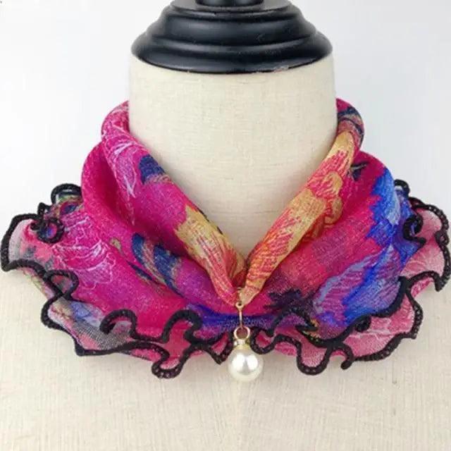 Neck Collars Fashion Scarves for Women And Girls Print Satin Silk Scarf Female Bandana Head Bib Scarfs For Ladies