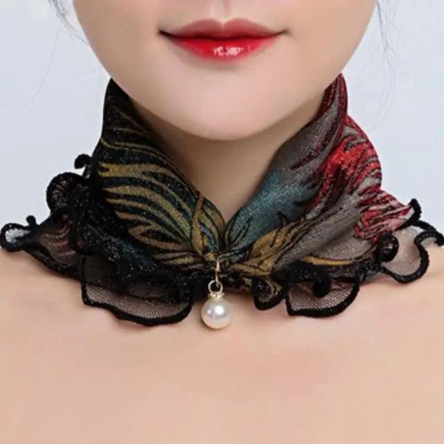 Neck Collars Fashion Scarves for Women And Girls Print Satin Silk Scarf Female Bandana Head Bib Scarfs For Ladies