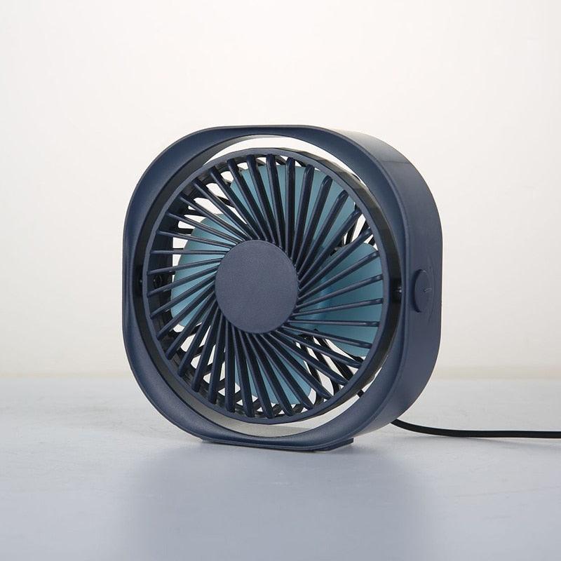 New 360° USB Fan Cooler Cooling Mini Fan Portable 3 Speed Super Mute Cooler for Office Cool Fans Car Home Notebook Laptop Portable Mini Fan for Bedroom Office Desktop