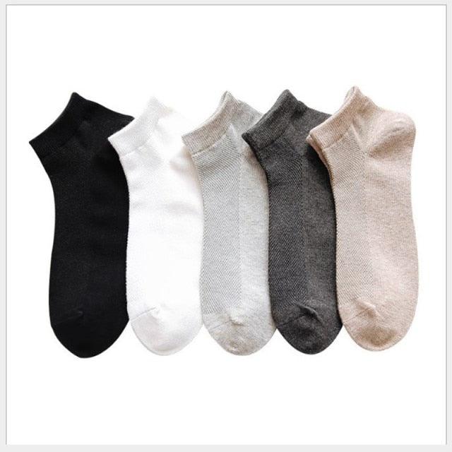 New 5pairs/lot Mixed Colors Ankle Socks Summer Sport Fashion Funny Underwear Women Breathable Soft Combed Out Of Pure Cotton Breathable Socks For Men And Women