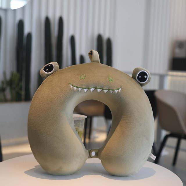 New Animal Memory Cotton U-shaped Pillow Car Neck Pillow Noon Rest Pillow Plane Travel PillowKids Neck  Travel Pillows Cute U-Shaped Animal Pillow for Cars Planes Boys Girls Child Gift Ideas