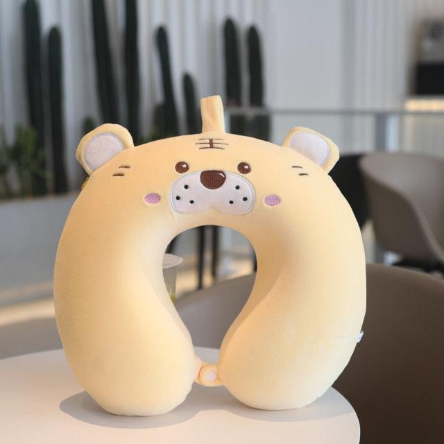 New Animal Memory Cotton U-shaped Pillow Car Neck Pillow Noon Rest Pillow Plane Travel PillowKids Neck  Travel Pillows Cute U-Shaped Animal Pillow for Cars Planes Boys Girls Child Gift Ideas