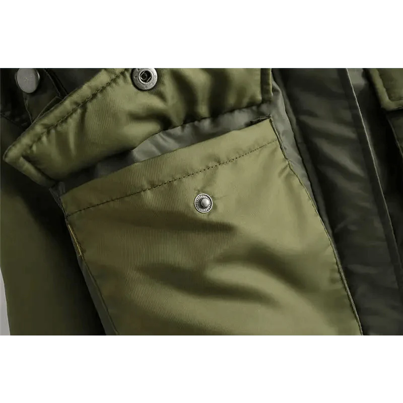 New Classic Design Autumn Winter Green Short Jackets Women Fashionable Long Sleeve Zipper Bomber Jacket Outwear Women's Coat