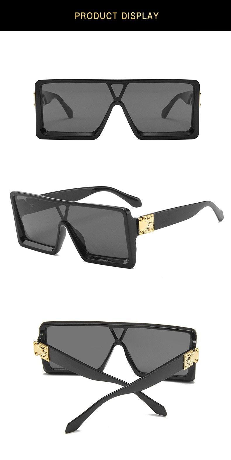 New Design New Stylish New Classic New Black & White Square Shape Sunglasses For Women New Fashionable Branded & Oversized Sun Glasses For Men New Luxury Shades Sunglasses For Men & Women