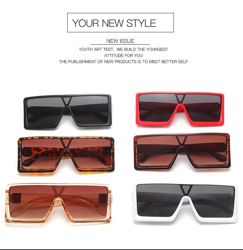 New Design New Stylish New Classic New Black & White Square Shape Sunglasses For Women New Fashionable Branded & Oversized Sun Glasses For Men New Luxury Shades Sunglasses For Men & Women
