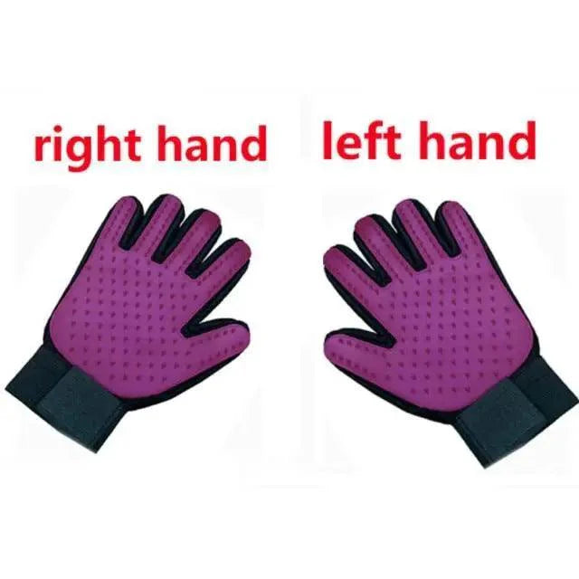 New Efficient Pet Grooming Cleaning Gentle Brush Gloves Pet Hair Remover Gloves