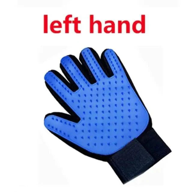 New Efficient Pet Grooming Cleaning Gentle Brush Gloves Pet Hair Remover Gloves