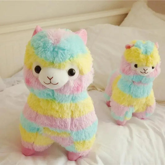 New Elegance 25cm Colorful Alpaca Plush Doll Baby Cute Animal Doll Soft Cotton stuffed doll Home Soft Toys Sleeping Mate Stuffed Plush Toys