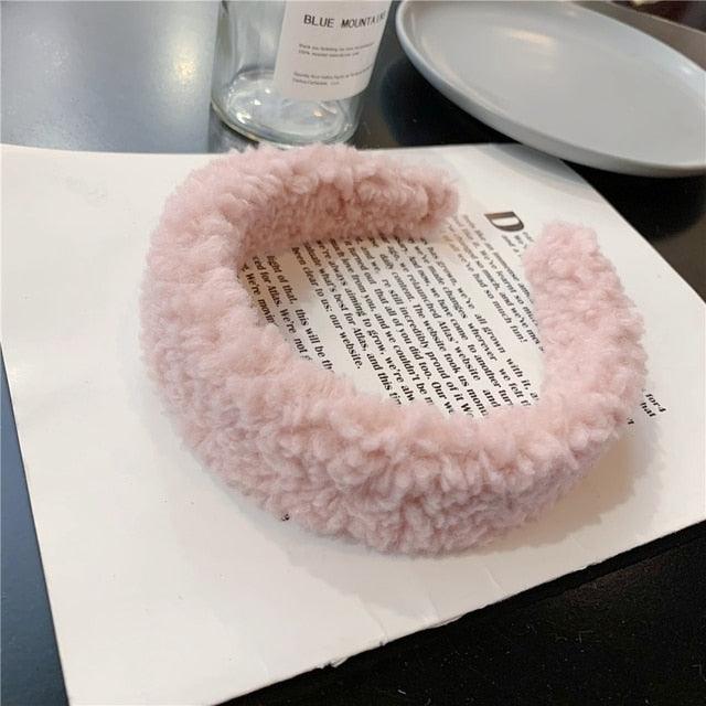 New Gils Cute Plush Bear Rabbit Ears Headband Autumn Winter Head Hoop Cartoon Girls Kid Hairband Headdress Gorgeous Hair Accessories For Women