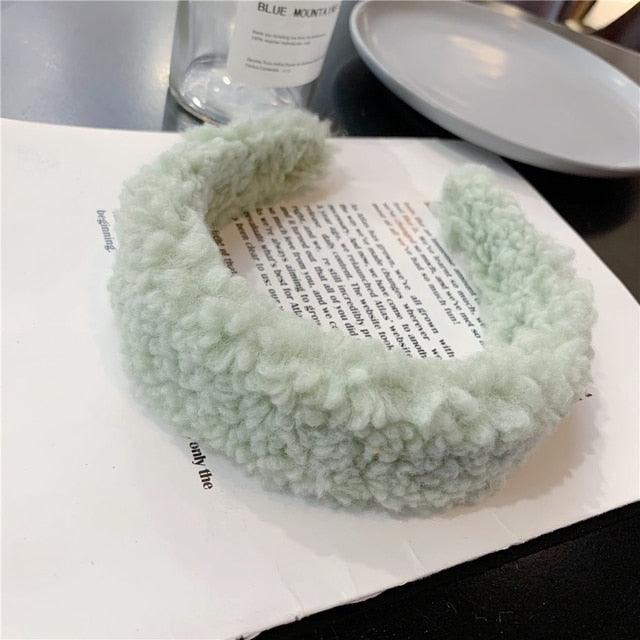 New Gils Cute Plush Bear Rabbit Ears Headband Autumn Winter Head Hoop Cartoon Girls Kid Hairband Headdress Gorgeous Hair Accessories For Women