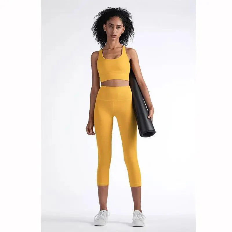 New High Quality Fabric Nylon Breathable Women Yoga Tops Bra Solid Color And Sports Wear Outdoor Exercise Clothes For Ladies