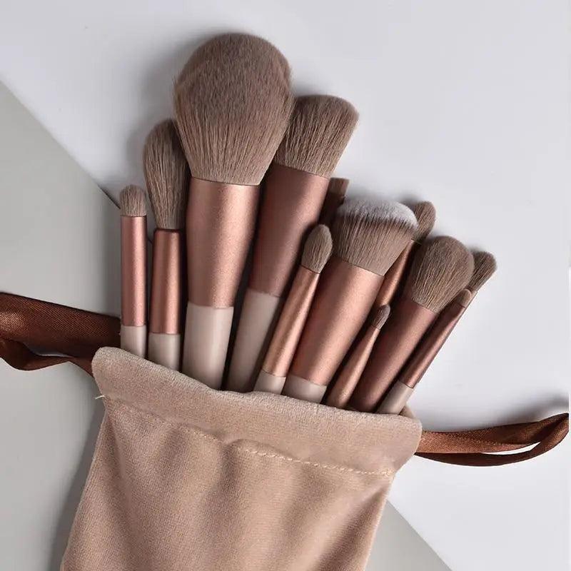 New Incredible 13pcs Professional Makeup Brush Set Soft Fur Beauty Highlighter Powder Foundation Concealer Multifunctional Cosmetic Tool Makeup