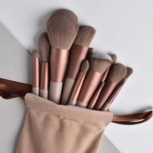 New Incredible 13pcs Professional Makeup Brush Set Soft Fur Beauty Highlighter Powder Foundation Concealer Multifunctional Cosmetic Tool Makeup