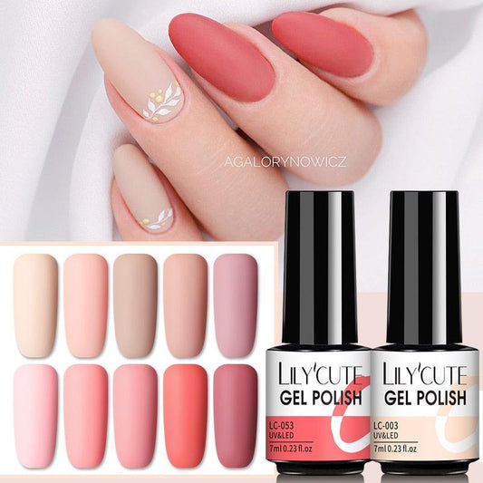 New Modern Fashion Colorful Matte Effect UV Gel Nail Polish Permanent Nail Painting Gel Luxury Matt Style For Women and Girls