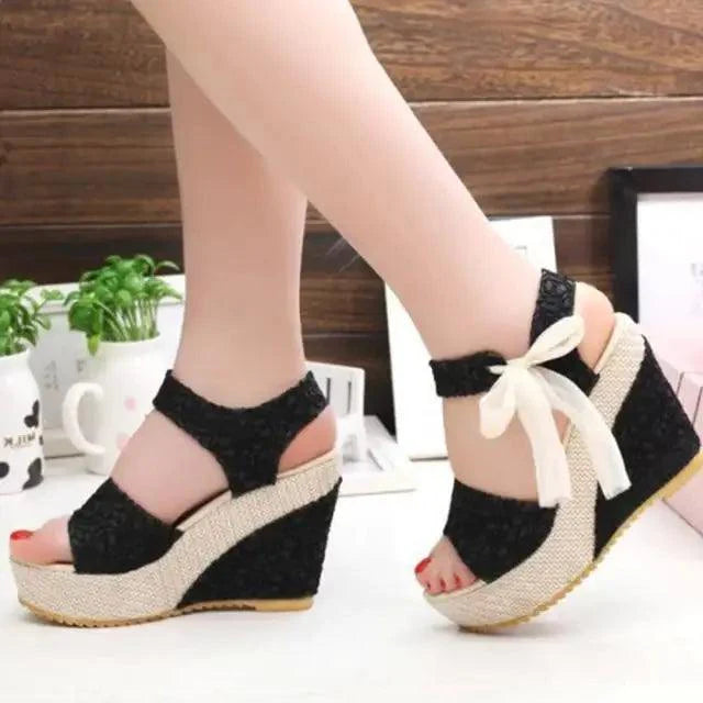 New Modern Women Wood High Heels Sandals Elegant Stylish Design Summer Womens Shoes