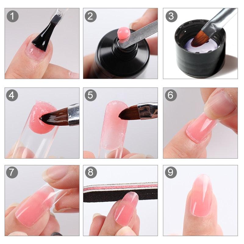 New Popular Nail Polish Gel 15ml UV Nail Extension Gel Permanent Nail Art Manicure Design Fashion Gel For Womens
