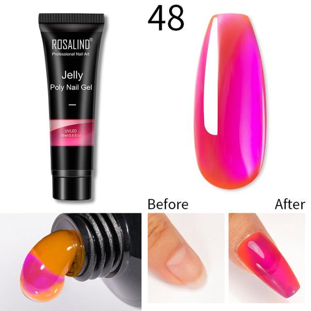 New Popular Nail Polish Gel 15ml UV Nail Extension Gel Permanent Nail Art Manicure Design Fashion Gel For Womens
