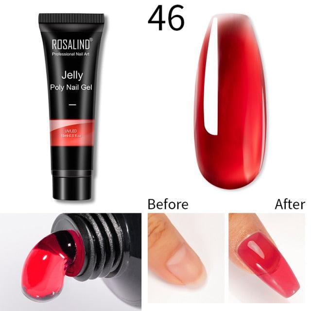 New Popular Nail Polish Gel 15ml UV Nail Extension Gel Permanent Nail Art Manicure Design Fashion Gel For Womens