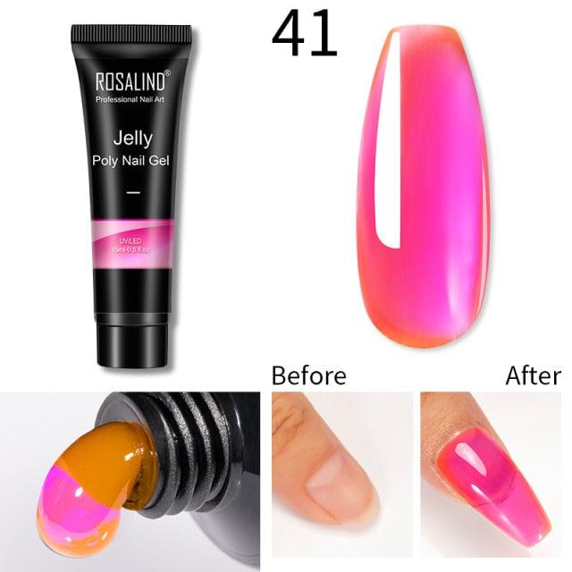 New Popular Nail Polish Gel 15ml UV Nail Extension Gel Permanent Nail Art Manicure Design Fashion Gel For Womens