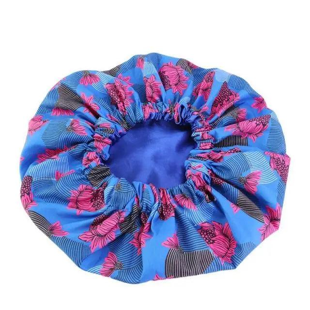 New Stunning Extra Large Satin Lined Bonnet Women Big Size Beauty Print Satin Silk Bonnet Sleep Night Cap Head Cover Bonnet Hat