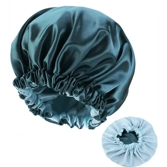 New Stunning Extra Large Satin Lined Bonnet Women Big Size Beauty Print Satin Silk Bonnet Sleep Night Cap Head Cover Bonnet Hat